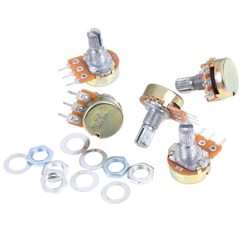 วอลลุ่ม 3ขา WH148 1K 2K 5K 10K 20K 50K 100K 500K Ohm 15มม.3Pin โพเทนตัวต้านทานสำหรับ Arduino - รูปที่ 2