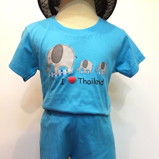 เสื้อผ้าเด็ก พร้อมกางเกง ชุดเด็ก ผ้ายืด cotton 100% อายุ 2-8 ขวบ