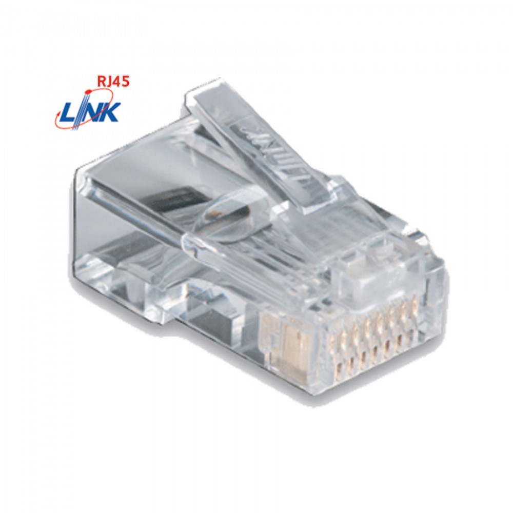 หัวแลนตัวผู้ LINK RJ45 CAT5E รุ่น US-1001 (ถุง 10 ตัว)