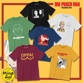 ONE PUNCH MAN - SAITAMA GRAPHIC TEES PRINTS | MINDFUL APPAREL T-SHIRTเสื้อยืด