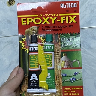 ALTECO กาว 2ตัน สีใส กาวปะเหล็ก 2ตัน กาวติดเหล็ก 2ตัน กาวแห้งเร็ว 2ตัน สีใส ALTECO EPOXY FIX 2TON