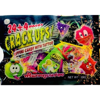 เปาะแปะปีศาจแตกในปาก crack ups 1ห่อ26 2ห่อ50บาท😱😱