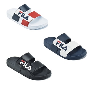 Fila Collection ฟีล่า รองเท้าแตะ รองเท้าแบบสวม สำหรับผู้ชาย M SL Walk SDST220304 WH / BK / NV (690)