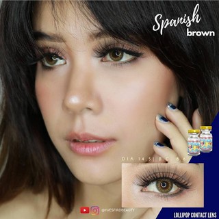 SPANISH  BROWN คอนแทคเลนส์สายตา -5.50 ถึง -10.00