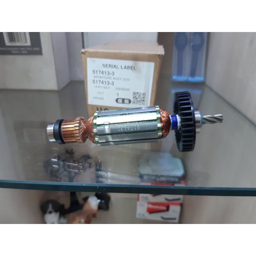 Makita อะไหล่ทุ่นสว่านไฟฟ้า รุ่น HP2050,HP2051 DP4010 DP4011 part no. 517413-3 ของแท้