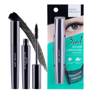 Baby Bright 3in1 Volume Long &amp; Curl Mascara เบบี้ไบร์ท มาสคาร่า (8g.)