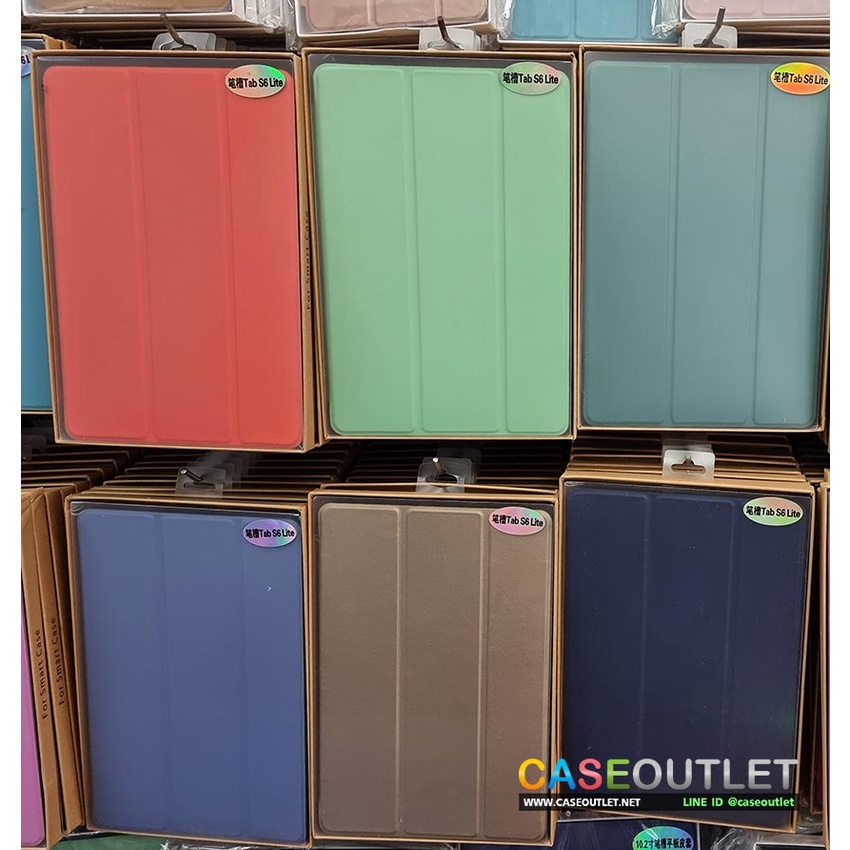 เคส Samsung Tab S6lite Galaxy tab S6 lite P615 ฝาพับ 3ทบ smart cover ตั้งได้ ใส่บาง