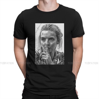 เสื้อยืดแขนสั้นลําลอง คอกลม พิมพ์ลาย Killing Eve ทรงหลวม สําหรับผู้ชายสามารถปรับแต่งได้