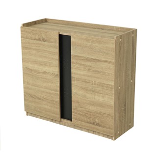 Storage cabinet SHOES CABINET INHOME SB9392 SOLID OAK/GRAPHITE Multipurpose furniture Home &amp; Furniture ตู้เก็บของ ชั้นวา