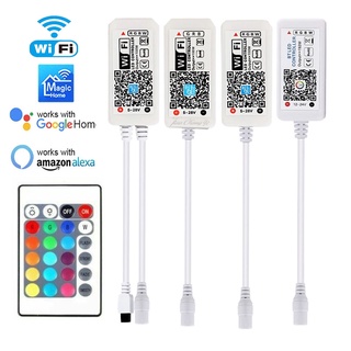 แถบควบคุม IR 5V 12V 24V WIFI RGB RGBW Android IOS APP สําหรับแถบไฟ RGBW LED