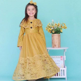 Fatiha KIDS BO Gamis เสื้อผ้ามุสลิม สําหรับเด็กผู้หญิงอายุ 2-10 ปี 2020