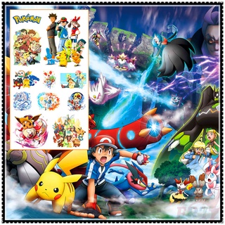 ✿ Pokemon Go - Anime Mini Temporary Tattoo สติ๊กเกอร์ ✿ 1Sheet Waterproof Tattoos for Sexy Arm Clavicle Body Art Hand Foot