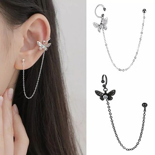 ต่างหูหนีบผีเสื้อ • Butterfly chain Ear cuff