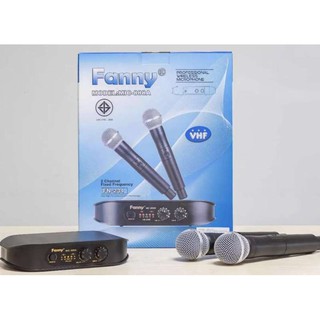 FANNY ไมค์ลอยคู่ VHF 2 channel wireless miccrophone ไมค์โครโฟนไร้สาย รุ่น MIC-888A