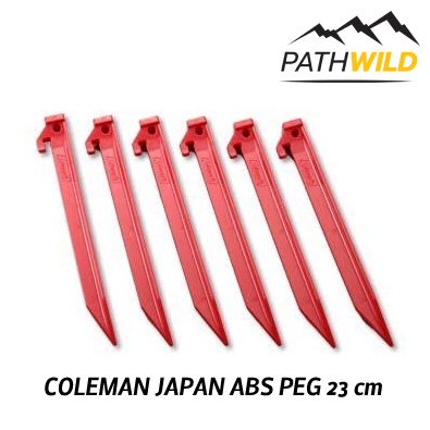 สมอบก COLEMAN JAPAN ABS PEG 23 cm สำหรับยึดเต็นท์ ทาร์ป ฟลายชีท ผลิตจากABS ความยาว 23 cm