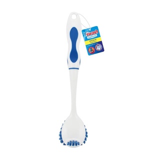 แปรงล้างจาน/กระทะ รุ่น (070) สีฟ้า - ขาว แปรงขัดอเนกประสงค์ Dishwasher/Pan Brush Model (070) Blue - White