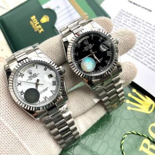 ROLEX / Rolex- นาฬิกาแฟชั่นผู้หญิงคลาสสิคแผ่นดำขนาด 28 มม