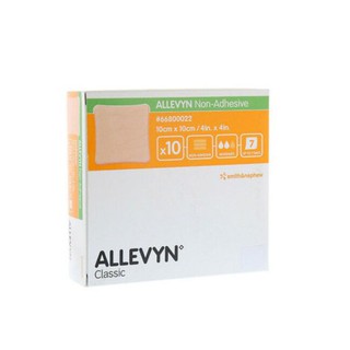 Allevyn Non-Adhesive 10x10 cm แผ่นแปะแผลกดทับ 10x10 ซม. จำนวน 1 ชิ้น 18414