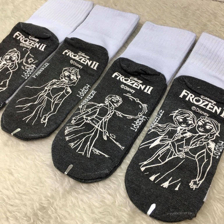 มีโปร!ถุงเท้านักเรียนกันลื่น Happi by Carson ลาย Frozen (คละลาย)  ถุงเท้ากันลื่นข้อสั้นโฟเซ่น ถุงเท้าโฟเซ่น - รูปที่ 3