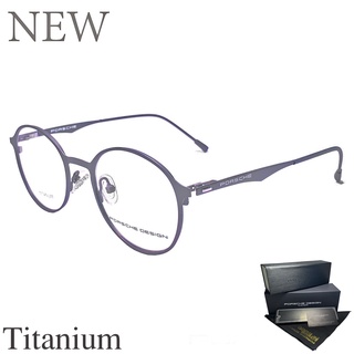 กรอบแว่นตา สำหรับตัดเลนส์ แว่นตา Fashion ชาย-หญิง รุ่น 21 สีเทา Titanium ขาสปริงไม่ใช้น็อต น้ำหนักเบาทนทาน