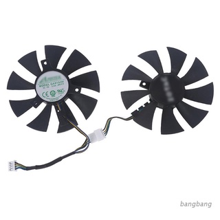 Bang♥ 2Pcs 87mm/3.43in GA91S2H VGA Fan for GTX960 1070  Bore Diameter 40mm Radiator Graphics Card Cooling Fan 4Pin 12V 0.35A