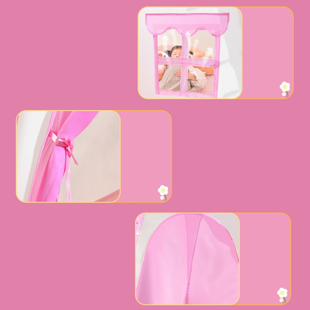 Babypartys บ้านเต็นท์เด็ก B บ้านเด็ก เต็นท์เด็ก บ้านของเล่น บ้านเจ้าหญิง พับเก็บได้ สินค้าพร้อมส่ง ราคา ถูกที่สุด ดีลบีเคเค แกลเลอรีภาพที่ 6