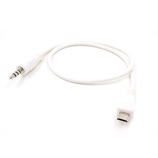 3.5MM MALE TO MICRO USB MALE AUDIO AUX CABLE, LENGTH: ABOUT 60CM