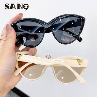 【Support wholesale】COD (San9)Cat eye big frame glasses personality Sunglasses Fashion Retro