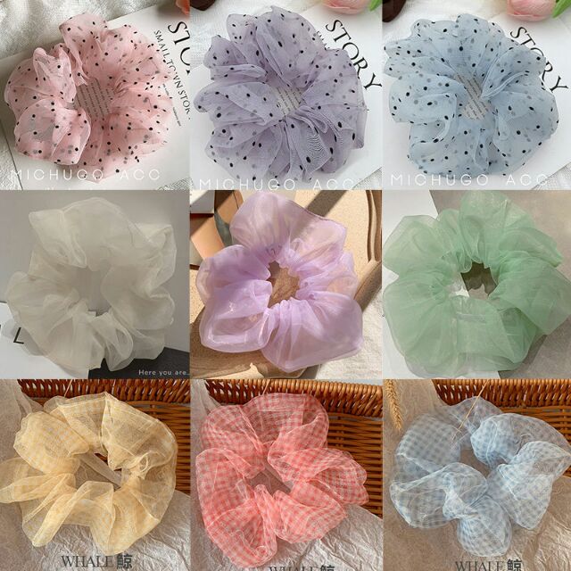 หนังยางโดนัทรัดผมสไตล์เกาหลี(ส่งจากไทย)