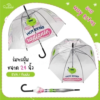 ร่มกันฝนพลาสติกใส EVA 24 นิ้ว ทรงงุ้ม ร่มมินิมอล การ์ตูน สุดน่ารัก มีให้เลือก 5 แบบ ร่มกันฝน สินค้าพร้อมส่ง ร่มราคาถูก