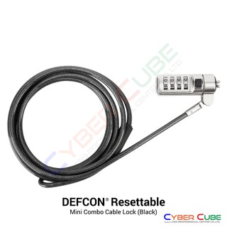 Targus ASP66APX DEFCON N-CL Combo Cable Lock (Noble Slot) สายล็อคโน๊ตบุ๊ค / (ผลิตภัณฑ์ บรรจุอยู่ในถุงพลาสติก)