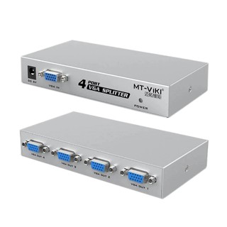 4 พอร์ต VGA Splitter จำหน่าย 15HDF 150MHz โลหะ