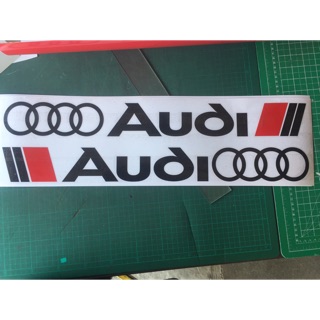 สติกเกอร์ Audi ชุด 2 ชิ้น