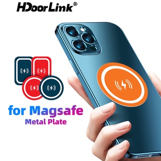 Hdoorlink ใหม่ แผ่นดิสก์โลหะ สําหรับชาร์จไร้สาย จานแม่เหล็ก สําหรับติดรถยนต์ ที่วางโทรศัพท์มือถือไร้สาย