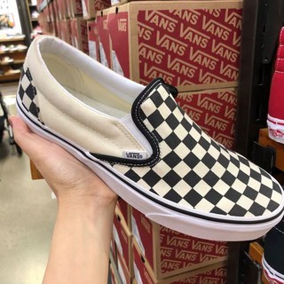 VANS SLIP ON SNEAKERS BLACKWHITE เวียดนาม