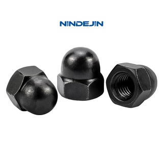 NINDEJIN แคป Cap Nut M3 M4 M5 M6 M8 M10 M12 สีด ํา 3 / 40 ชิ้น