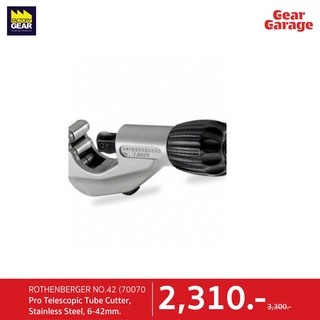 ROTHENBERGER NO.42 (70070) Pro, Telescopic Tube Cutter, Stainless Steel, 6-42mm. Gear Garage By Factory Gear