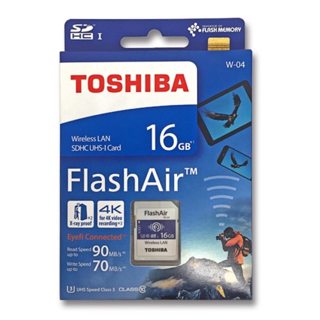 Flashair 16GB Toshiba 4K ของแท้