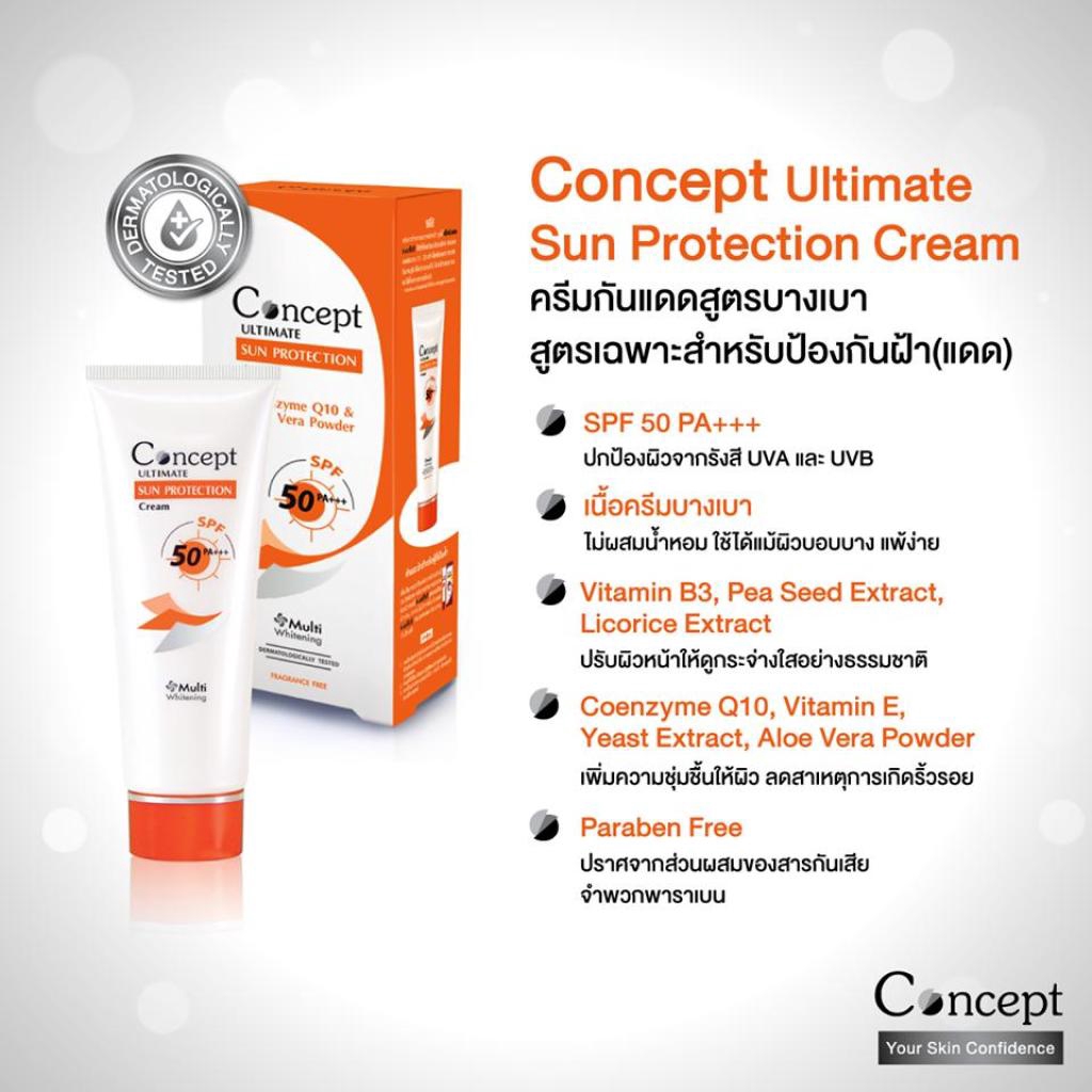 Concept sun protection 40 g จำนวน 1 หลอด กันแดด - kf6511 - ThaiPick