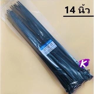 สายรัด CABLE TIES สำหรับจัดเก็บสายไฟ 4/6/8/10/12/14 นิ้ว สีดำ เคเบิ้ลไทร์ ทนทาน diy งานช่าง 100 เส้น