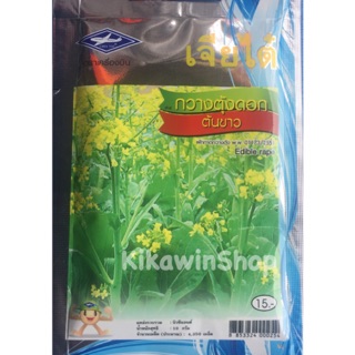 เมล็ดพันธุ์ กวางตุ้งดอกต้นขาว เจียไต๋ (10 แถม 1 คละได้)