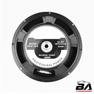 BA SOUND ดอกลำโพง 10 นิ้ว 400วัตต์ 8OHM BA-1020 ลำโพงเสียงกลาง 10 นิ้ว ลำโพง 10 นิ้ว ดอก 10 นิ้ว ลำโพงกลางแจ้ง 10 นิ้ว