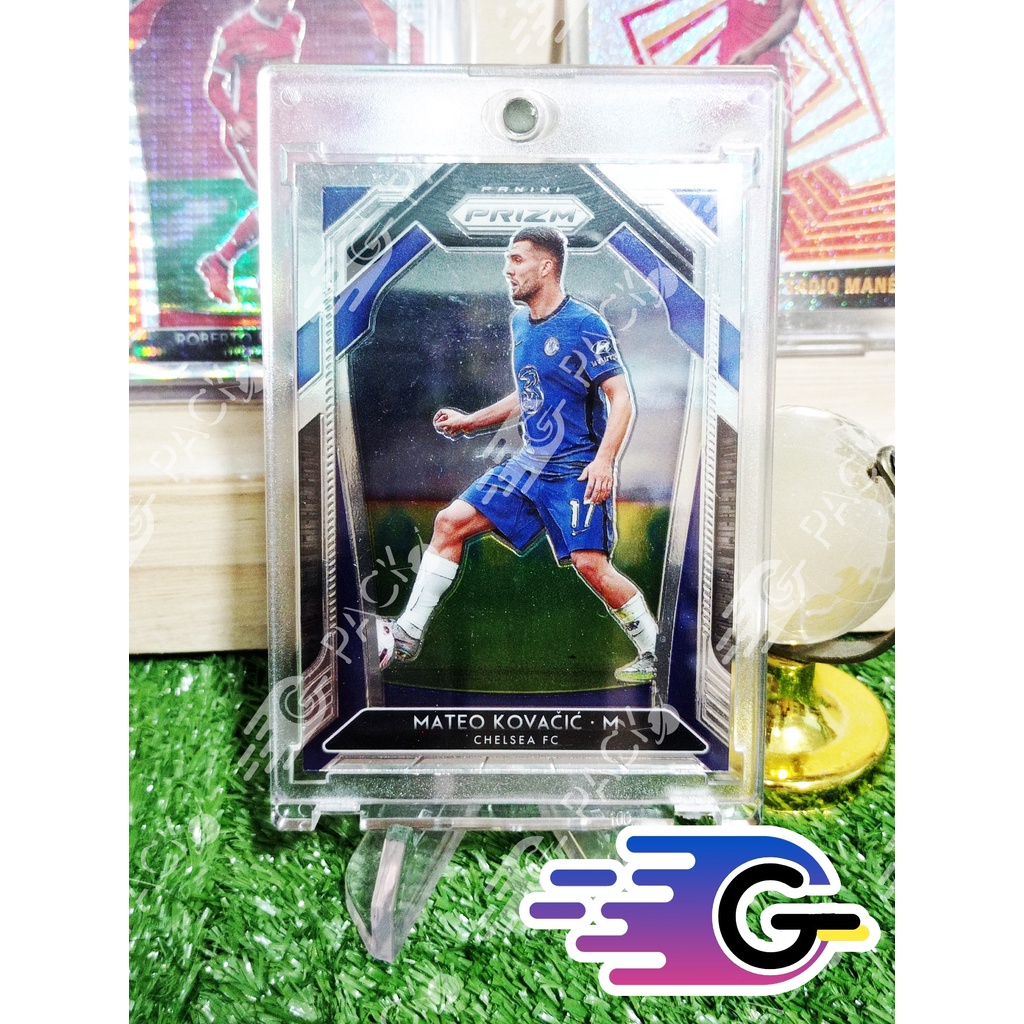 การ์ดนักฟุตบอล  Panini Prizm Premier League mateo kovacic chelsea Base #218 (มีรอยนิดหนึ่ง)