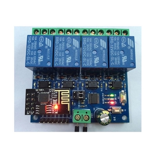 Dc 12v Esp 8266 &amp; Esp - 01 โมดูลรีเลย์สี่ช่องสัญญาณ Wifi สําหรับ Smart Home เฟอร์นิเจอร์อัจฉริยะ