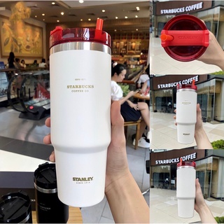 🥤งานแก้วเก็บเย็น Stanley งานใหญ่จุกๆ ✅890ML (30ออนซ์) ✅แถมฟรี หลอด + กล่องสวยหรู