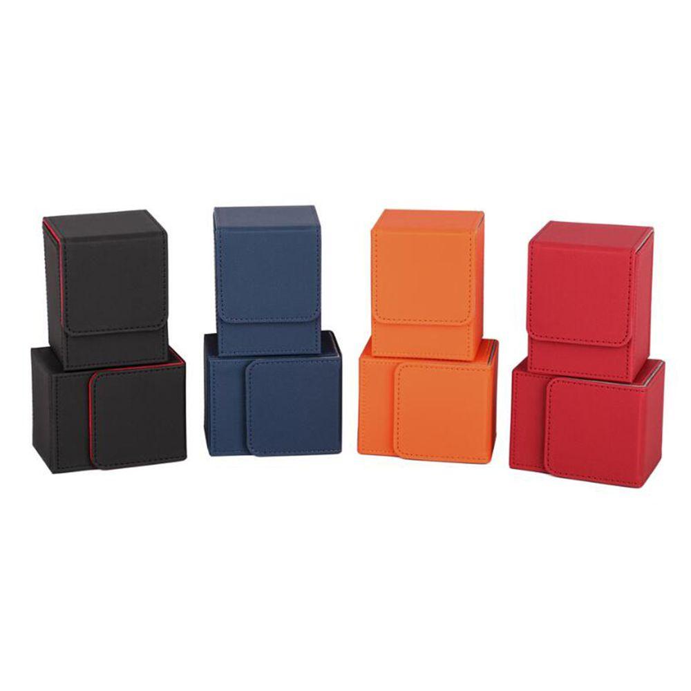 DESMNDRI Deck Box การ์ดเกม 100 + คอลเลกชันเกม MTG หนัง PU ของขวัญกล่องของเล่นกล่องเก็บการ์ด