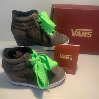 VANS รองเท้าผ้าใบ เสริมส้น แท้ มือสอง