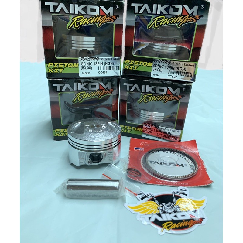 ลูกสูบ TAIKOM Racing SONIC 13Pin (KGH) พร้อมแหวน 53.00 - 58.00
