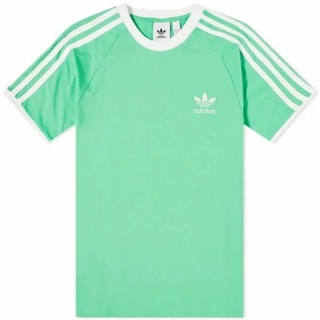 Adidas เสื้อยืด ลาย RETRO CALIFORNIA สีเขียวมิ้นท์