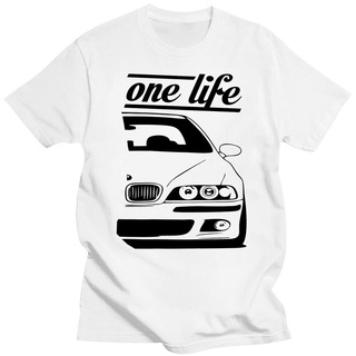ขายดี!เสื้อยืด พิมพ์ลายรถยนต์ Bimmer Car E39 5 Series One Life One LoveS-5XL